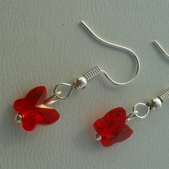 Swarovski Butterfly Earrings - Picture 2 of 2